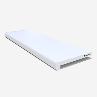 Vnitřní parapet dřevotřískový 580x40 mm, Bílý – Zboží Mobilmania