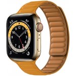 Techsuit Řemínek na hodinky W035 pro ŽENY - Apple Watch 1/2/3/4/5/6/7/8/SE/SE 2/Ultra 42/44/45/49 mm - oranžový KF2310844 – Zbozi.Blesk.cz