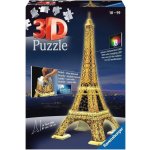 Ravensburger 3D puzzle svítící Eiffelova věž Noční edice 216 ks – Zboží Mobilmania