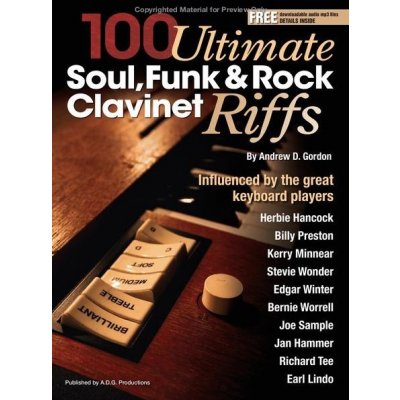 100 Ultimate Soul Funk and Rock Clavinet Riffs noty na klavír keyboard + audio – Zbozi.Blesk.cz