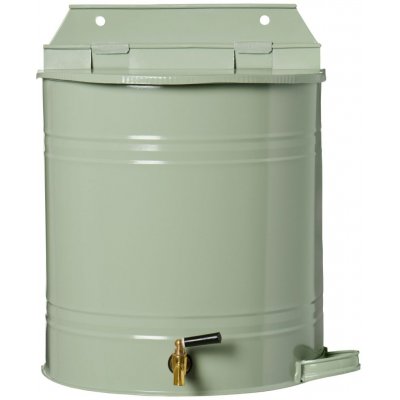 Ib Laursen nástěnná nádrž na vodu s kohoutkem a mýdlenkou Green 10,5 l zelená barva smalt – Hledejceny.cz