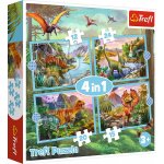 Trefl 4v1 Unikátní dinosauři 28,5x20,5cm v krabici 28x28x6cm – Hledejceny.cz