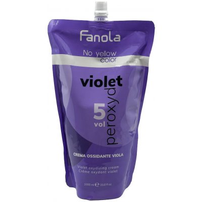Fanola No Yellow Color Violet Peroxide Krémový vyvíječ 5 Vol. 1000 ml – Zboží Mobilmania