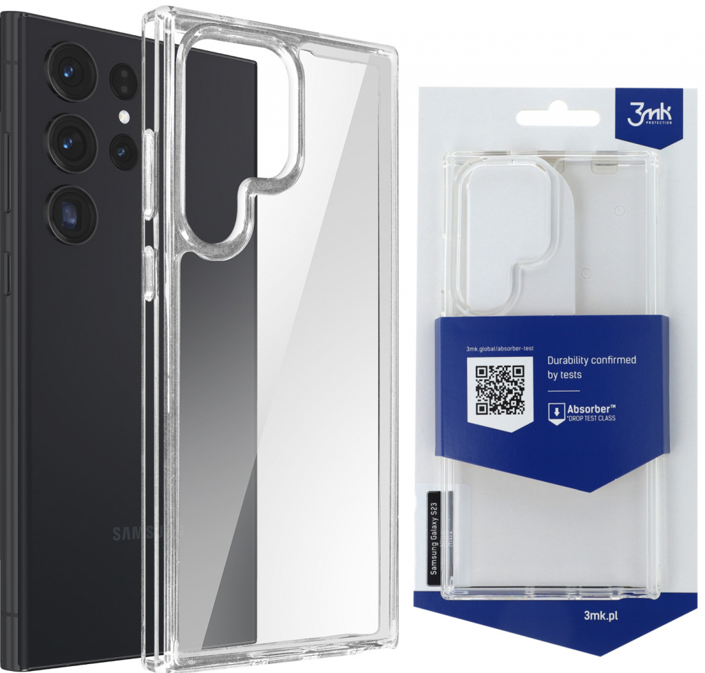 Pouzdro 3mk Armor case Samsung Galaxy S23 Ultra čiré