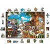 Puzzle WOODEN CITY Dřevěné Den v Paříži 2v1 EKO 505 dílků