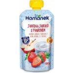 Hamánek kapsička Jahoda jablko s tvarohem 100 g – Sleviste.cz