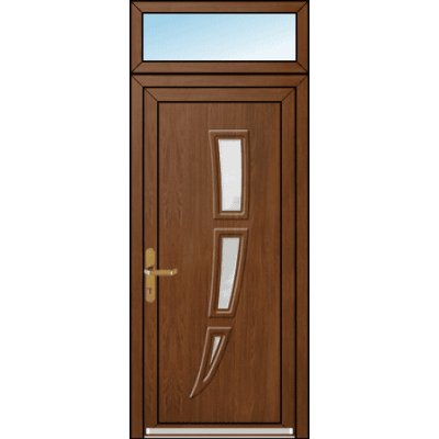 OknaDvereNaMiru.cz Vchodové dveře 3D Cora + Nadsvětlík 90 x 220 cm – Hledejceny.cz