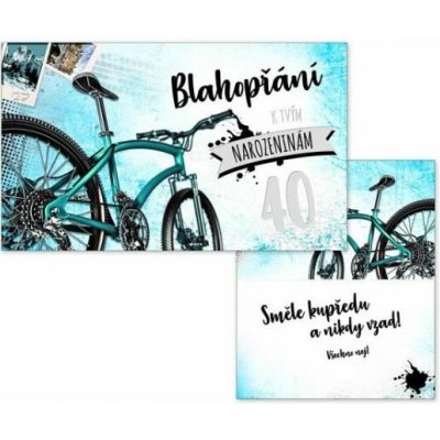 Přání k narozeninám 40 s textem M11-463 MFP – Sleviste.cz