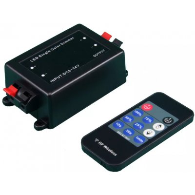 Ledshopik RF ovladač pro jednobarevné LED pásky 12-24V8A| – Zboží Mobilmania