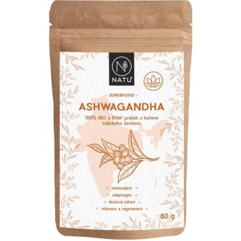 NATU Ashwagandha BIO prášek 80 g