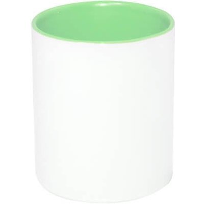 Stojan na psací potřeby keramický s barevným vnitřkem - zelená sublimace termotransfer – Zboží Dáma