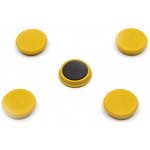 RON Magnety v plastu - průměr 24 mm, 10 ks, žluté – Zboží Dáma