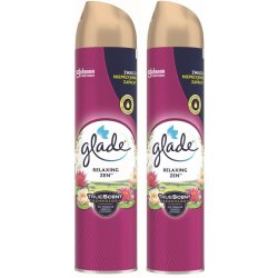 Glade Aerosol Relaxing Zen osvěžovač vzduchu 2 x 300 ml