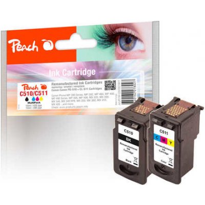 Peach Canon MultiPack PG-510 černá+ CL-511 barevná – Zboží Mobilmania