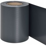 Páska Strend Pro EUROSTANDARD, 190 mm, L-35 m, stínící, antracit, krycí, na plotové panely, s 20 klipsami, 450g/m2, PVC, RAL7016 – Sleviste.cz