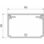 KOPOS KOLÍN Lišta LH 60x40 vkládací černá,2m LH 60X40_FD – HobbyKompas.cz
