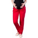 Gregx těhotenské kalhoty tepláky Awan s kapsami červené