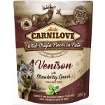 Carnilove Dog Pouch Paté Venison with Strawberry Leaves 300 g – Zboží Mobilmania