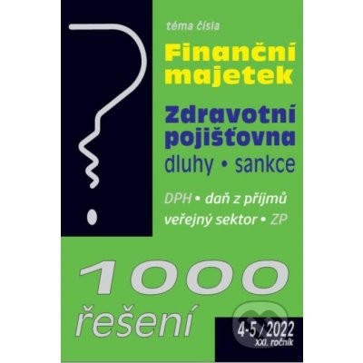 1000 řešení 4-5/2022 Zdravotní pojišťovny – Zbozi.Blesk.cz