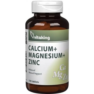 Vitaking CalMag-Zinc Calcium +Magnesium +Zinc 100 Tablet – Hledejceny.cz