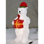 Emos DCFC15 LED lední medvěd s dárkem nafukovací 240 cm – Zboží Dáma