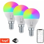 Immax NEO LITE Smart 3x žárovka LED E14 6W RGB+CCT barevná a bílá, stmívatelná, WiFi, P45 – Zboží Živě