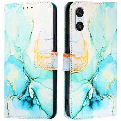 VSECHNONAMOBIL 79546 ART MARBLE Peněženkový kryt pro Sony Xperia 10 VI GREEN – Zboží Živě