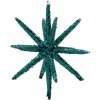 Vánoční ozdoby House Doctor Skleněná vánoční ozdoba Spike Green Glitter 7,5 cm zelená barva sklo