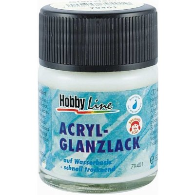 Lesklý akrylový lak na vodní bázi Hobby Line 50 ml – Hledejceny.cz