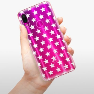 Pouzdro iSaprio - Stars Pattern Xiaomi Redmi Note 7 bílé – Zbozi.Blesk.cz