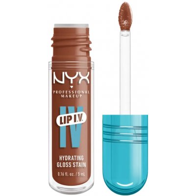 NYX Professional Makeup Lip I,V, Hydrating Gloss Stain hydratační lesk na rty 01 Caramel Drip 5 ml – Zboží Dáma