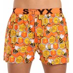 Styx pánské trenky art sportovní guma Halloween dýně (B1755) – Zboží Mobilmania