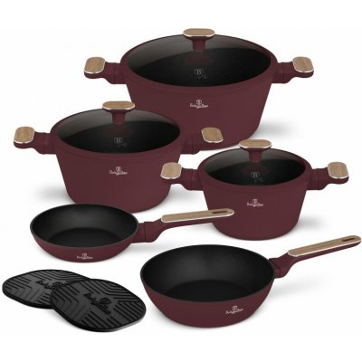BERLINGERHAUS Sada nádobí s titanovým povrchem 10 ks Leonardo Nordic Collection BH-8305 – Zboží Dáma