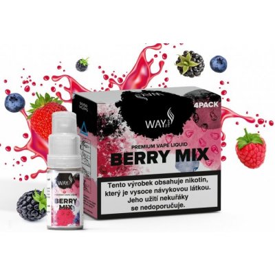 WAY to Vape 4Pack Berry Mix 4 x 10 ml 18 mg