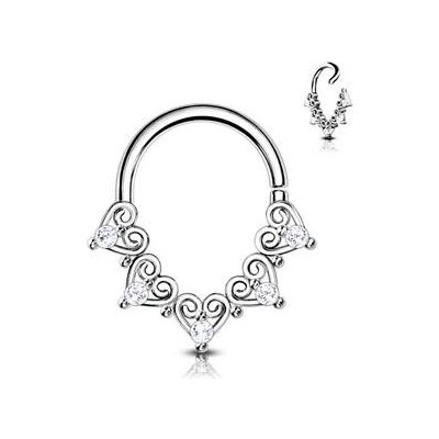 Šperky4U Helix cartilage tragus piercing NS0046ST-1208 – Zboží Dáma