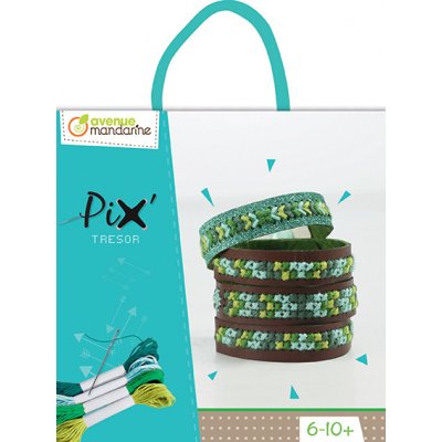 Avenue Mandarine Náramky k vyšití tyrkysové – Zboží Mobilmania