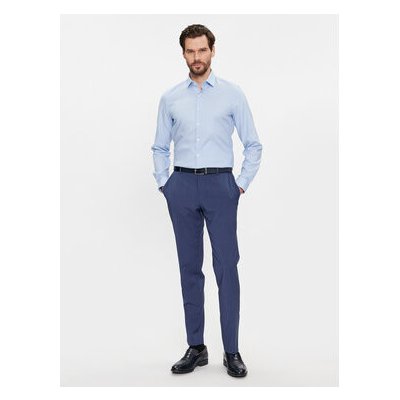 Calvin Klein košile Structure slim fit K10K112106 modrá – Zboží Mobilmania