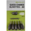 Olověná zátěž a brok Korum Rychlovýměnná Zátěž Quick Change Olivettes 4g