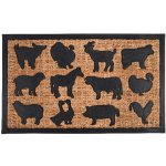 ESSCHERT DESIGN Gumová "BEST FOR BOOTS" s kokosovým vláknem Zvířátka z farmy přírodní s černou 76 x 45 cm – Zboží Dáma
