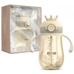 Neno Mio 2 tréninkový hrnek s brčkem Brown 280 ml – Zboží Mobilmania