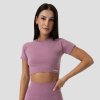 Dámské sportovní tričko GymBeam FLO Crop Top Violet