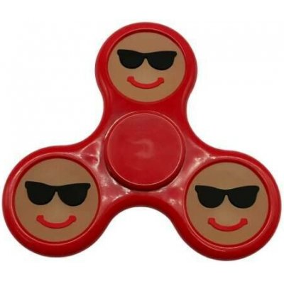 Antistresový Fidget Spinner Emoji červený – Zboží Mobilmania