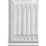 EUROFIRANY KRÁTKÁ VÁNOČNÍ ZÁCLONA NA PÁSCE XMAS 90X150 CM HVĚZDY – Zboží Mobilmania