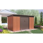 G21 Zahradní domek GRAH 700 - 340 x 206 cm hnědý – Zboží Dáma