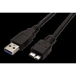 Roline 11.02.8877 USB 3.0 SuperSpeed kabel USB3.0 A(M)-microUSB3.0 B(M), 3m, černý