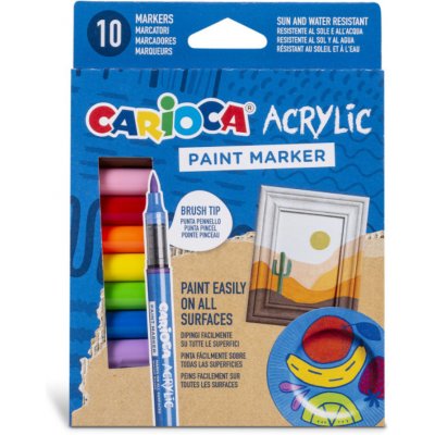 Carioca Acrylic akrylové fixy 10 ks – Zboží Dáma