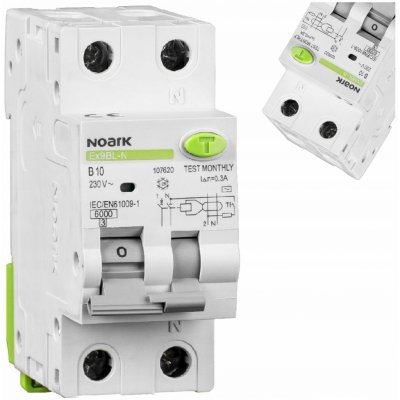 Noark 107620 Ex9BL-N 1P+N B10 30mA – Sleviste.cz