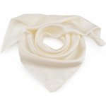 Prima-obchod saténový šátek jednobarevný 1 krémová světlá – Zboží Dáma