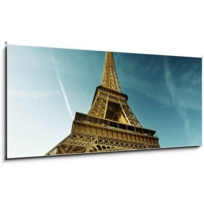 Obraz 1D panorama - 120 x 50 cm - Eiffel Tower, Paris, France Eiffelova věž, Paříž, Francie – Zboží Mobilmania