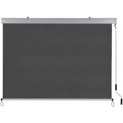 MultiGarden AW-038 Vertikální výsuvná markýza s klikou 250x180 cm, béžovo-šedá – Sleviste.cz
